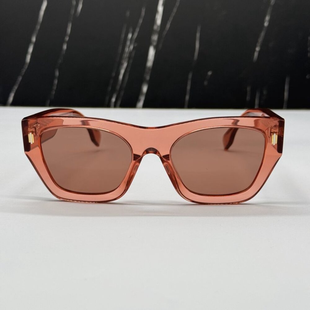 NEW FE40100I 72S FENDI SHINY PINK WOMEN FENDI SUNGLASSES - Picture 3 of 11